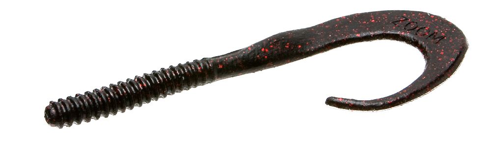 Zoom Big Dead Ringer Black Red Glitter Zoom softplastic lures