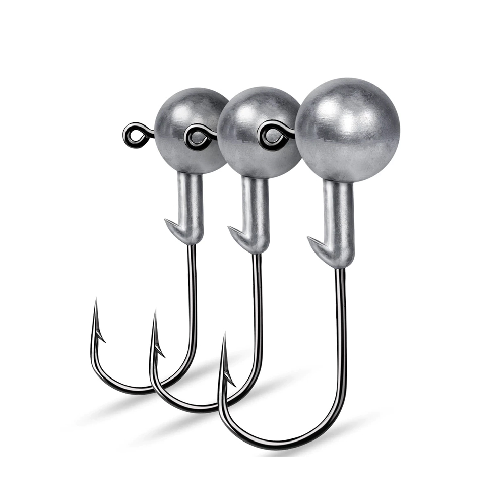 Tête Plombée Spro Jighead HD – Hameçon Gamakatsu – Double Support De Fil – Pour Leurres Caoutchouc – Pêche En Mer Cabillaud – Livré En Plusieurs Nombres