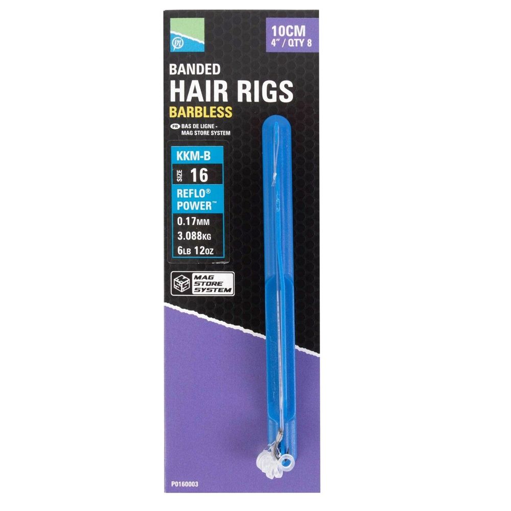 Preston Innovations KKM-B Banded Hair Rigs Barbless