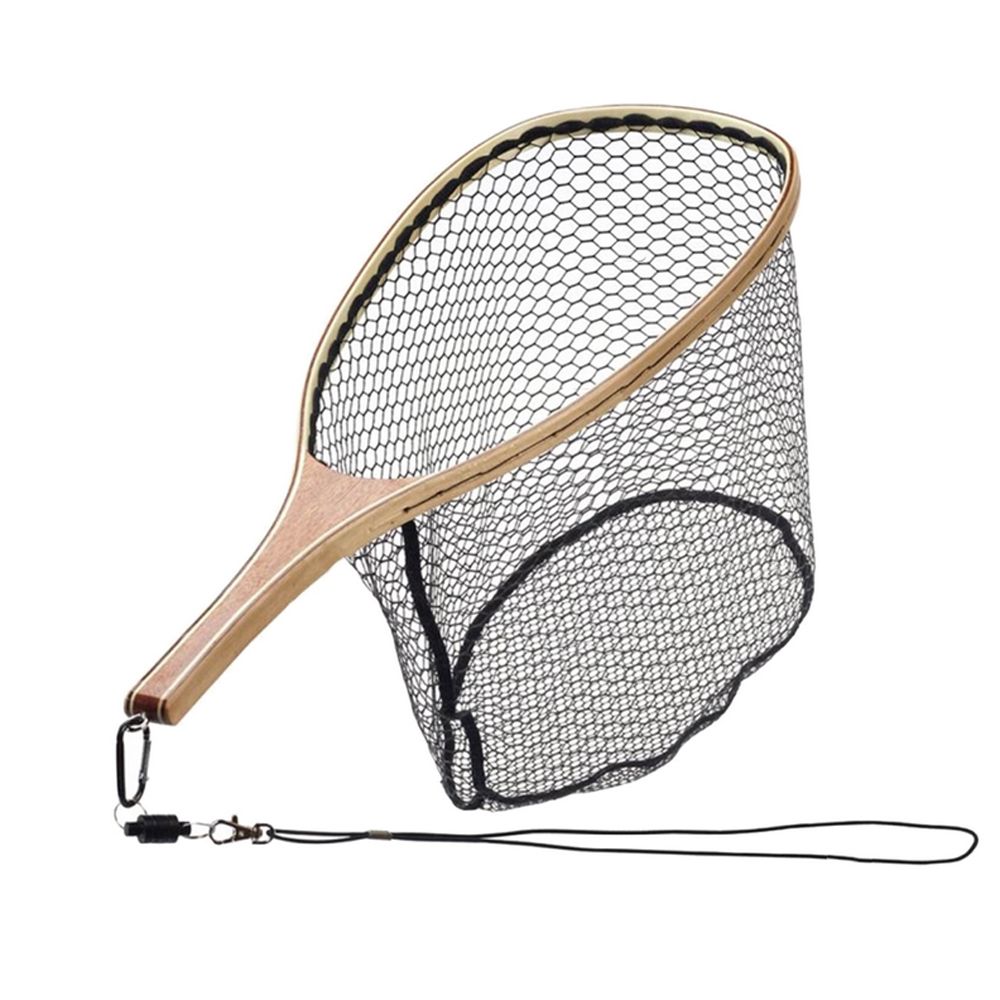 Garbolino Raquette Fixe Bois Filet Silicone Aimant Gilet