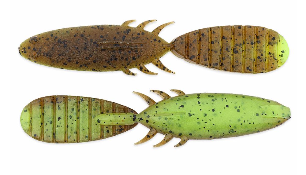 Keitech Lures Paddlin' Beaver #401T Green Pumpkin Chartreuse Keitech Lures
