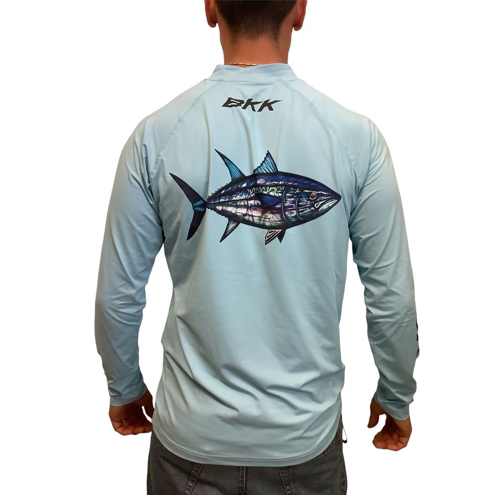 BKK FISHING HOOKS Long Sleeve Performance Shirt Tuna