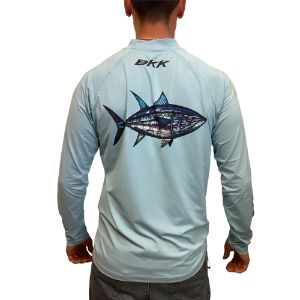 BKK FISHING HOOKS Long Sleeve Performance Shirt Tuna