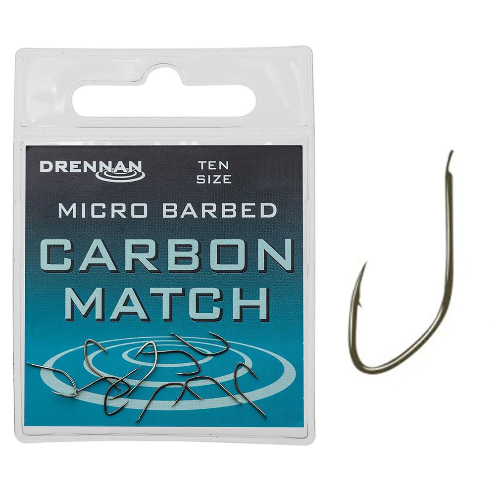 Drennan Carbon Match Micro Barbed Hooks