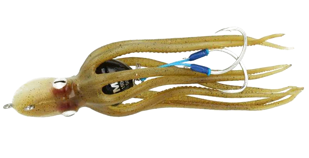 Künstlich Fischen Mustad Inkvader Octopus Jigrute 200 G Krake Silikon Vertical