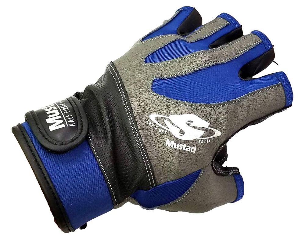 Mustad Half Finger Casting Gloves