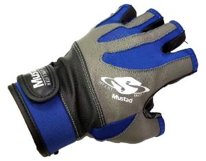 Mustad Half Finger Casting Gloves