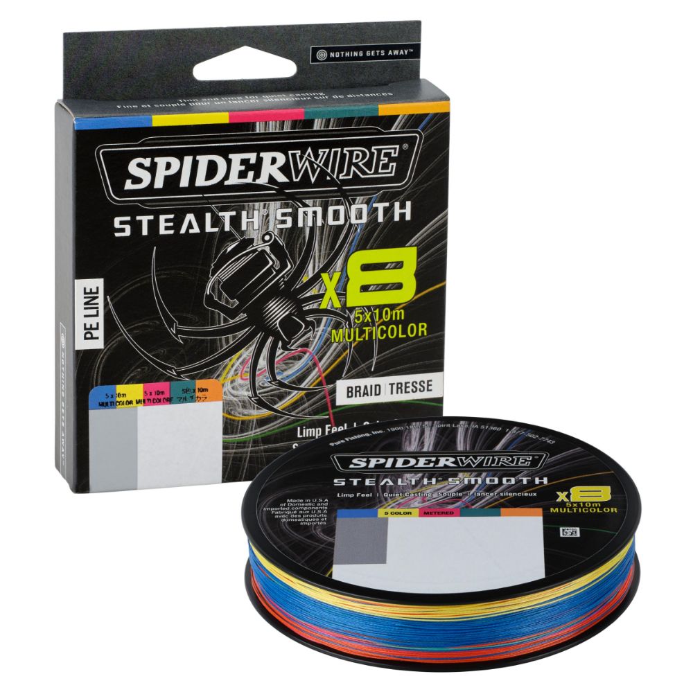 Spider Wire Stealth Smooth x8 Braid Multicolor