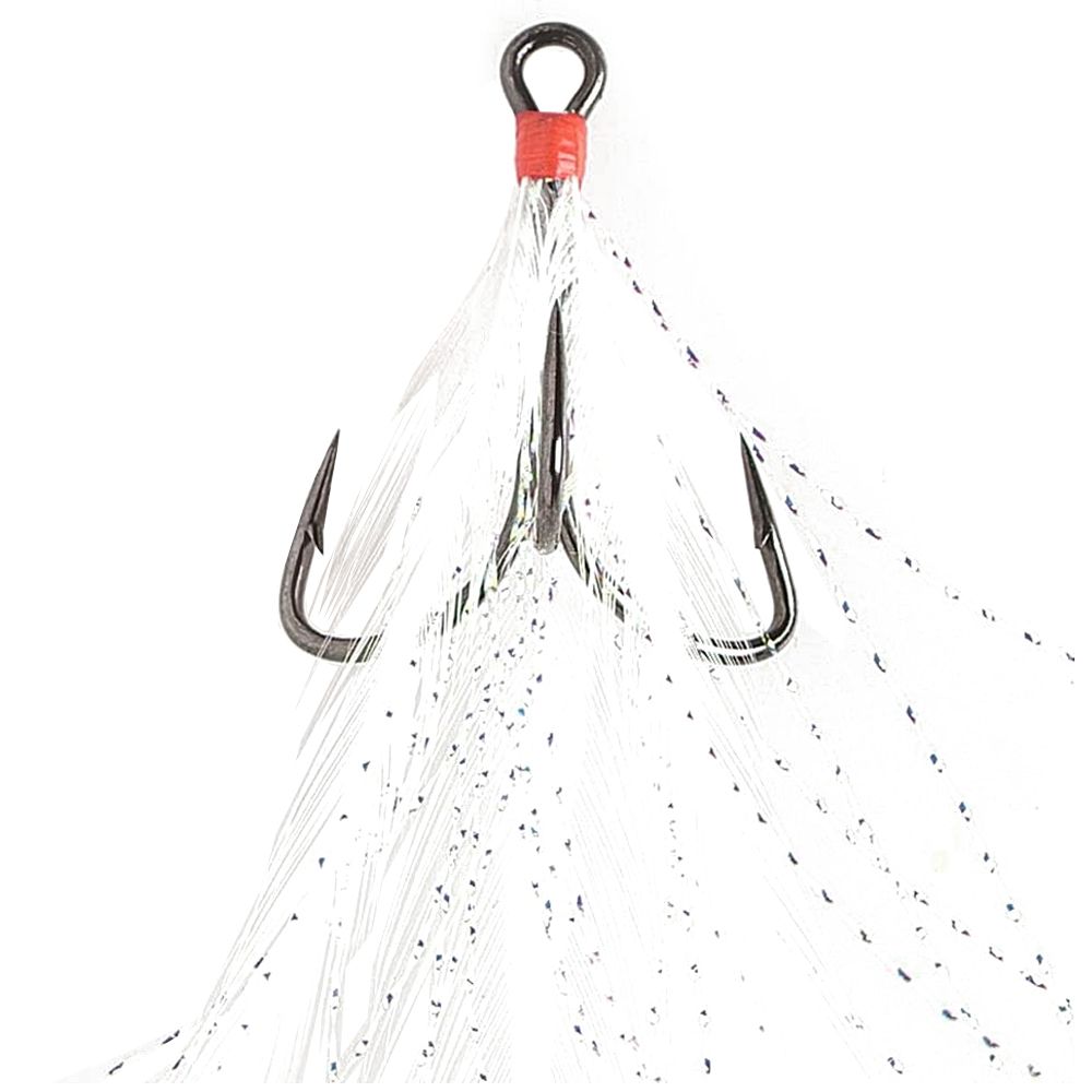 Mustad In-Line Triple Grip Feathered Hook