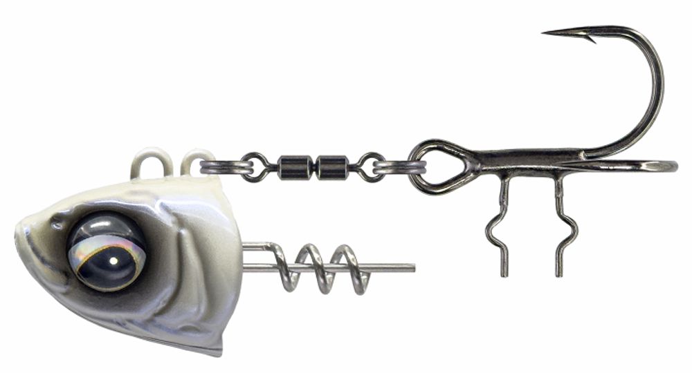 Savage Gear Monster Vertical Heads Perl White Savage Gear