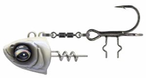 Savage Gear Monster Vertical Heads Perl White Savage Gear