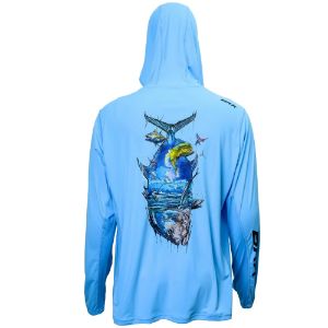 BKK FISHING HOOKS Long Sleeve Performance Shirt Brand Value GT