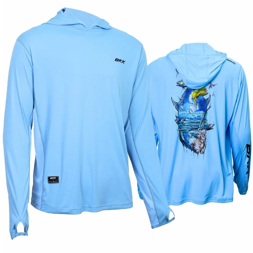 BKK FISHING HOOKS Long Sleeve Performance Shirt Brand Value GT