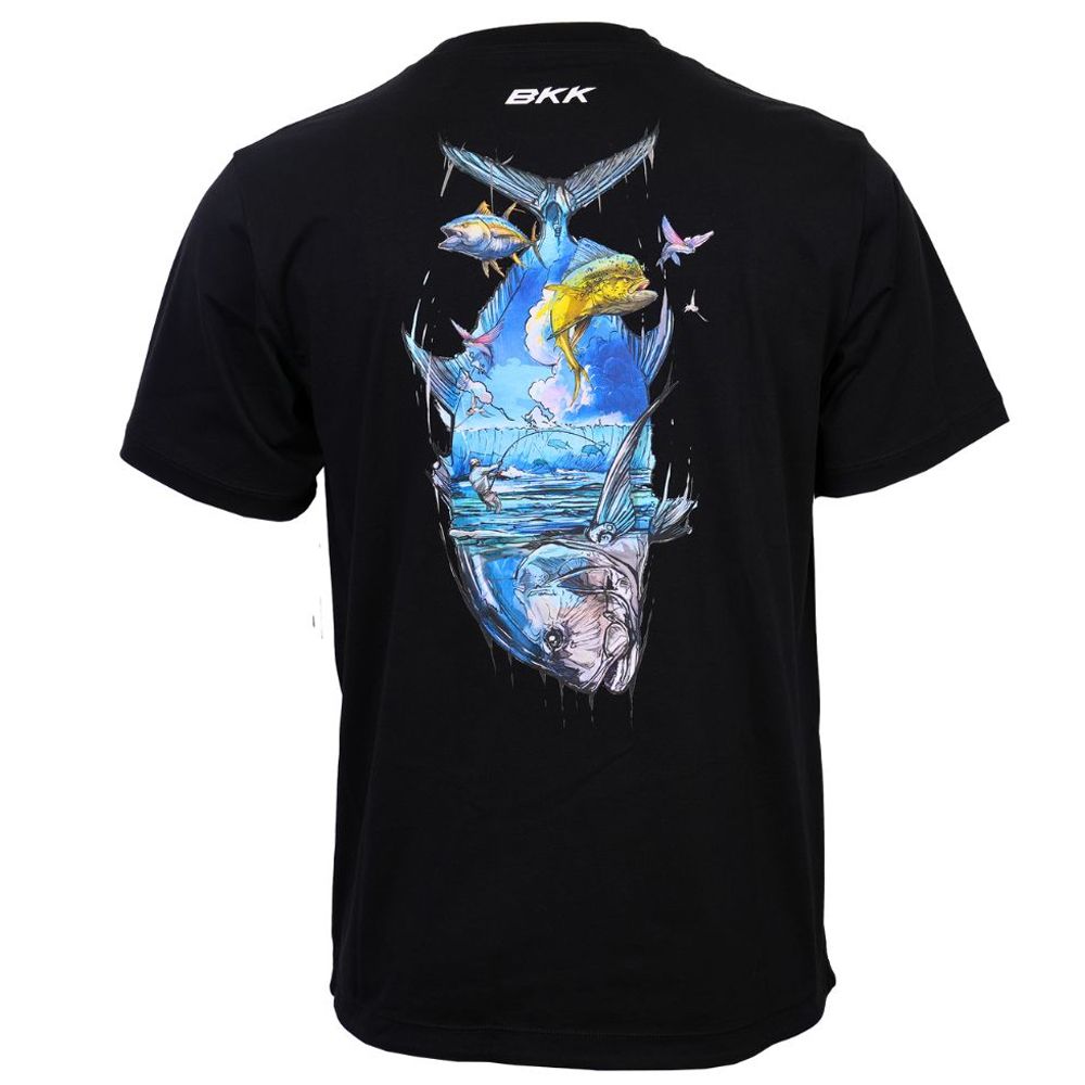 BKK FISHING HOOKS Short Sleeve Casual Shirt Brand Values GT