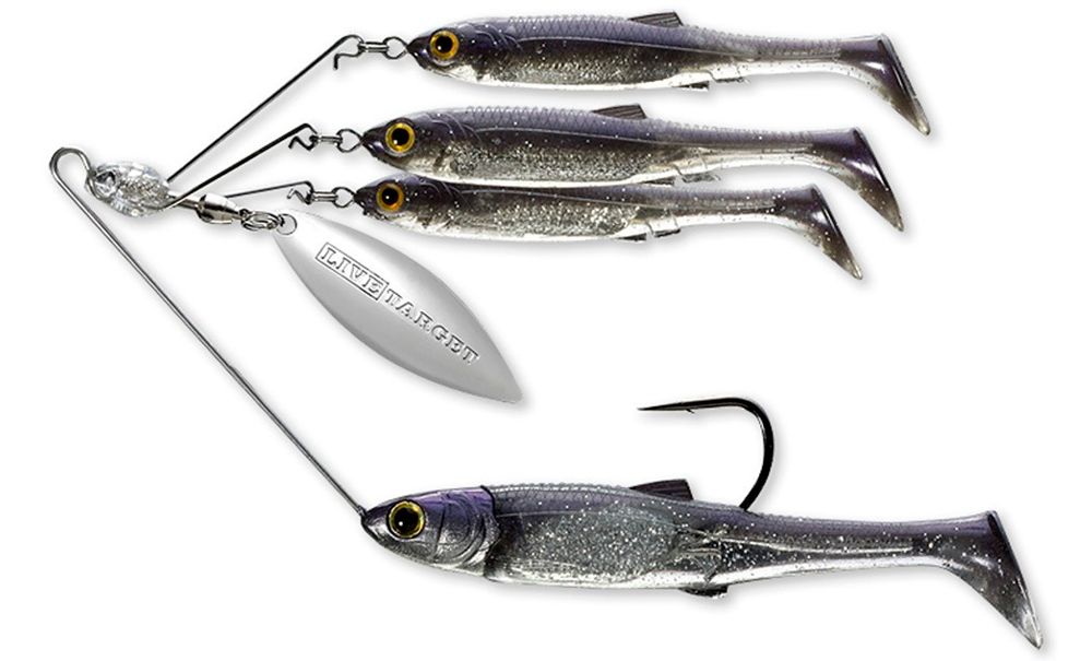 Livetarget Baitball Spinner Rig Purple/Pearl Silver Livetarget