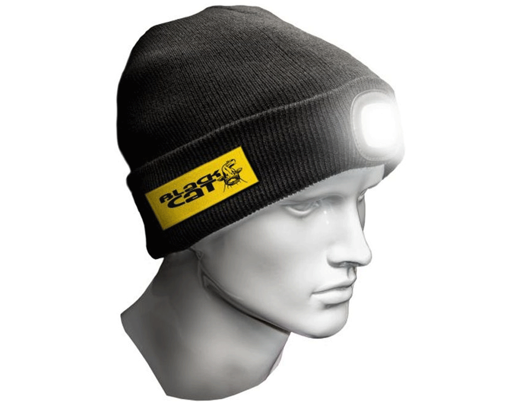 Black Cat Led Lancer Beanie