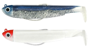 Fiiish Leurres Black Minnow Double Combo Barr.Blue+W/Red White. Fiiish Leurres