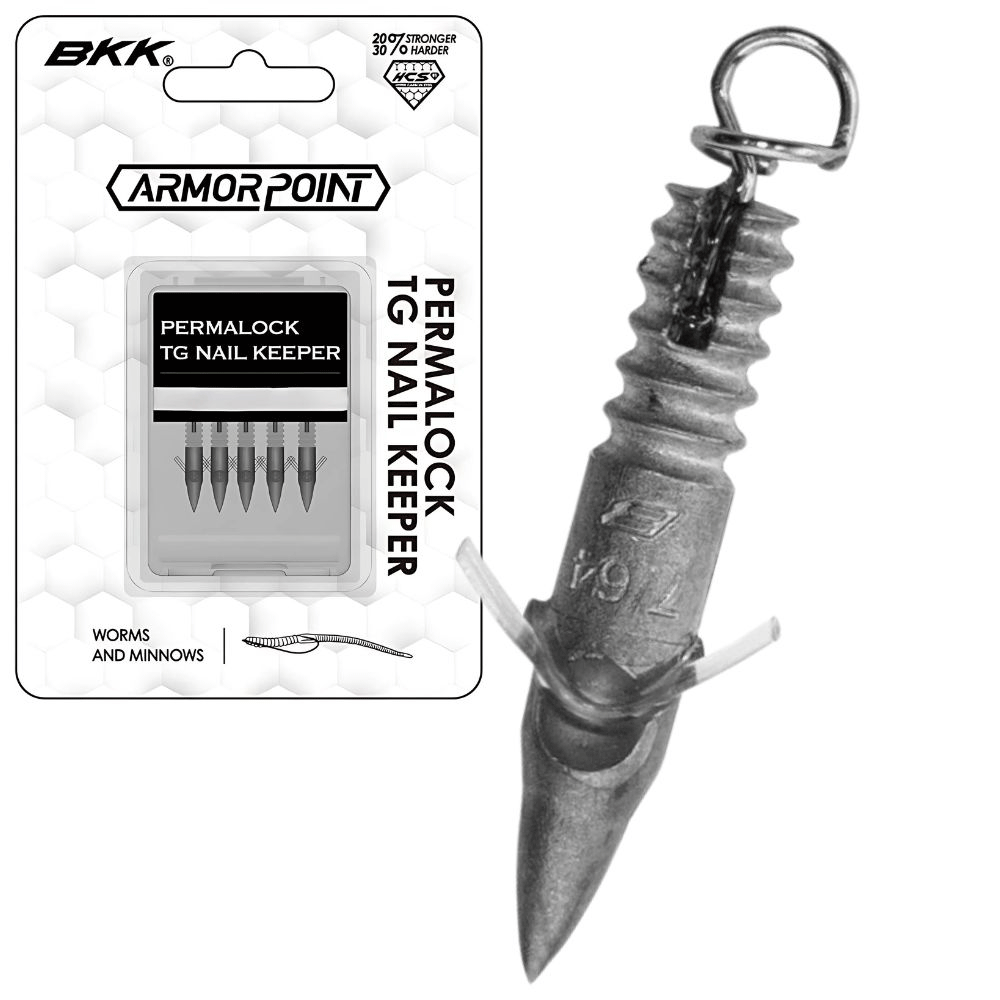 BKK FISHING HOOKS Armor Point Permalock Tungsten Nail Keeper