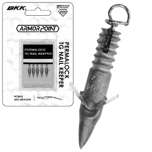 BKK FISHING HOOKS Armor Point Permalock Tungsten Nail Keeper