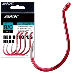 BKK FISHING HOOKS Red Octopus Beak