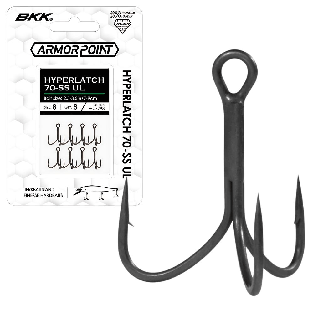 BKK FISHING HOOKS Armor Point Hyperlatch 70-SS UL