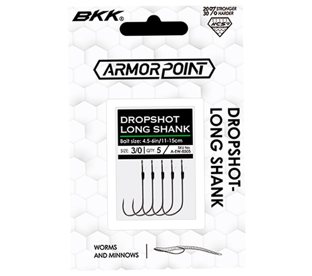 BKK FISHING HOOKS Armor Point Dropshot Long Shank