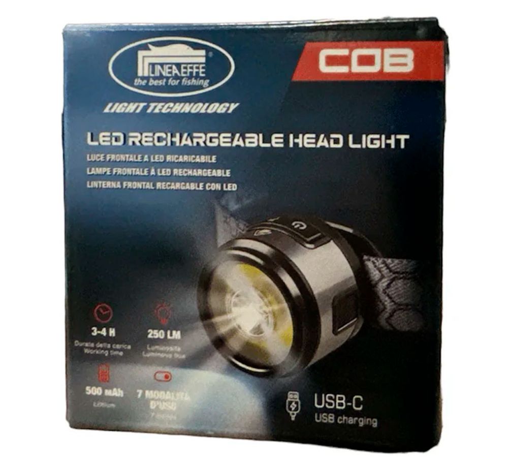 Image de Lineaeffe Cob Led Red Rechargeable Head Light
