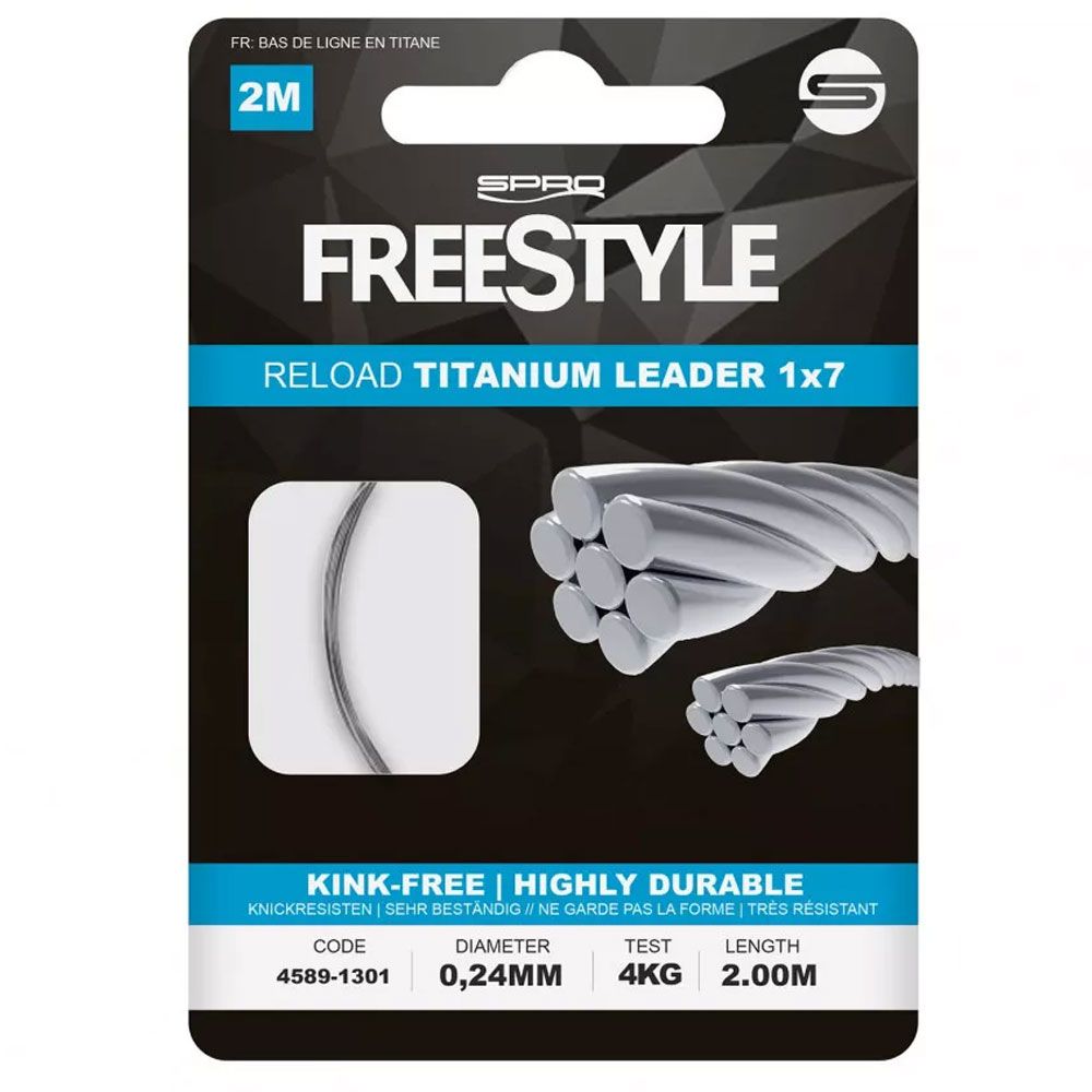 Imagen de Spro Freestyle Reload Titanium Leader 1X7