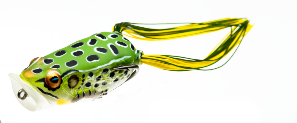Livetarget Hollow Body Frog Popper Green/Yellow Livetarget