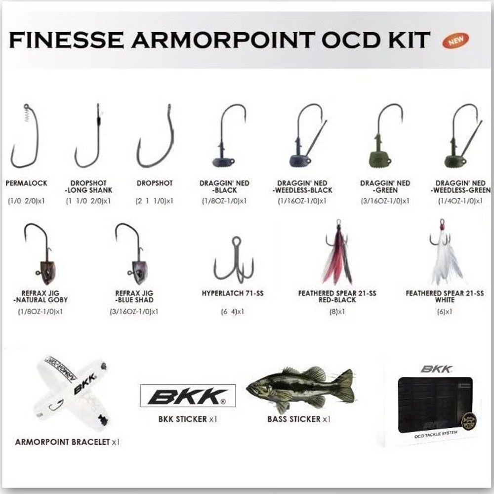 BKK FISHING HOOKS Armor Point OCD Tackle System Finesse BKK FISHING HOOKS