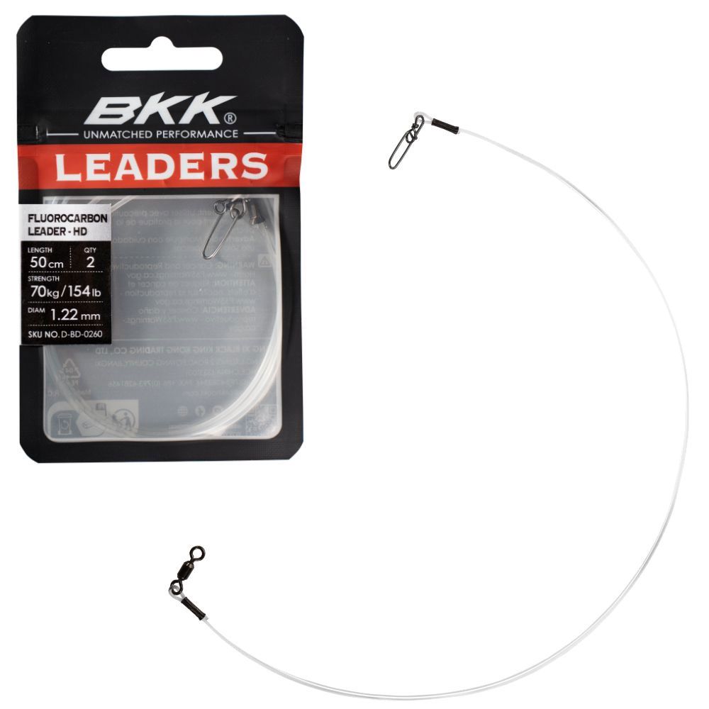 BKK FISHING HOOKS Fluorocarbon Leader HD BKK FISHING HOOKS