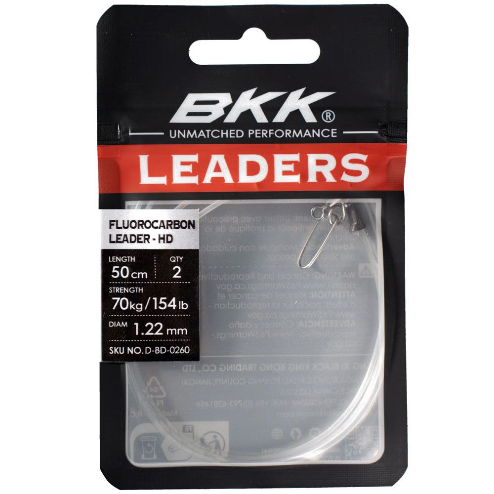 BKK FISHING HOOKS Fluorocarbon Leader HD BKK FISHING HOOKS