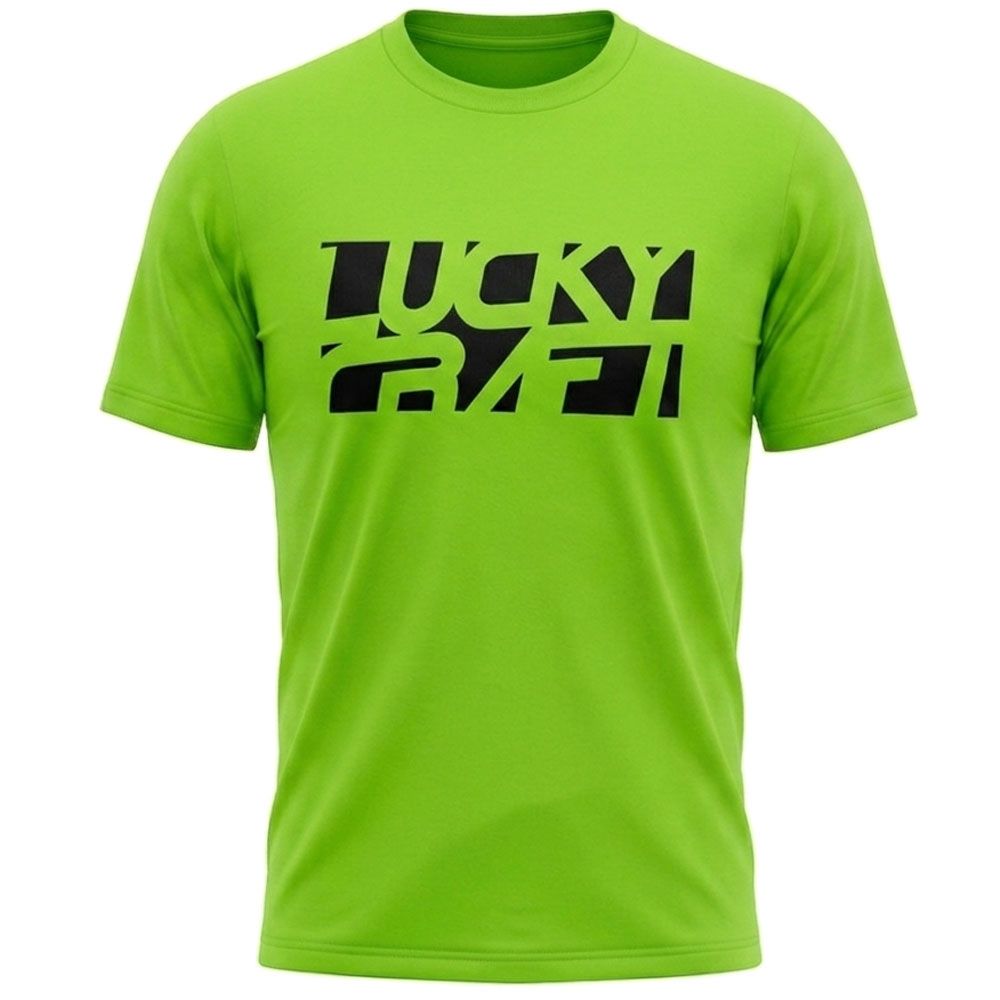 Lucky Craft T-Shirt Lime & Green Black Lucky Craft