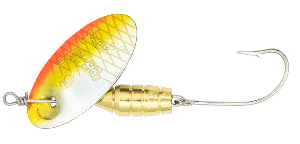 Panther Martin Holographic Deluxe Single Hook Gold/Orange Holographic Panther Martin