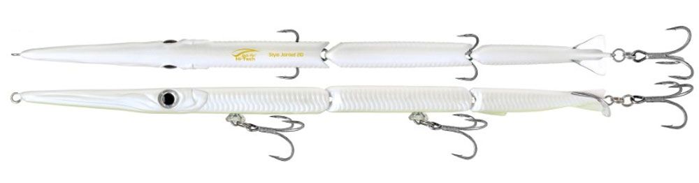 Jack Fin Stylo Jointed 210 White Glow Belly Jack Fin