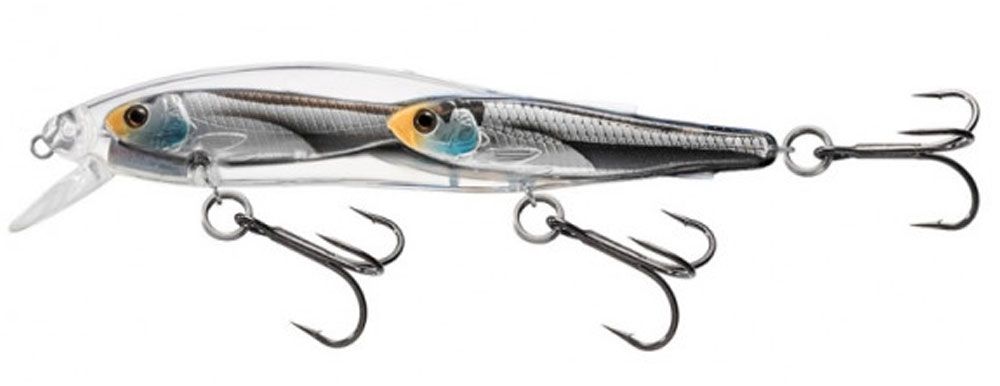 Livetarget Glass Minnow BaitBall Jerkbait Silver Black Livetarget
