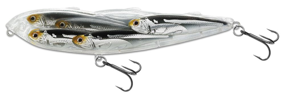 Livetarget Glass Minnow BaitBall Walking Bait Silver/Smoke Livetarget