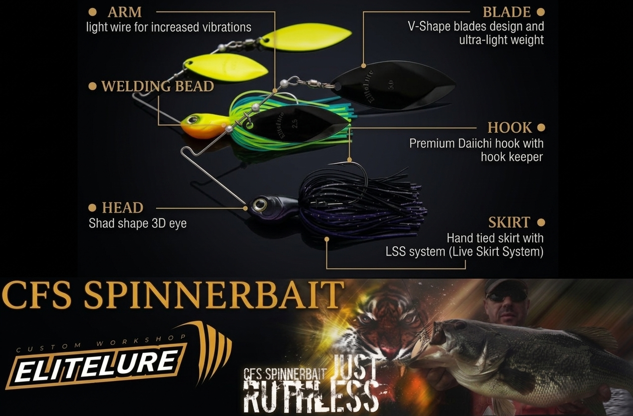 Immagine del prodotto Elitelure CFS Spinnerbait Double Willow
