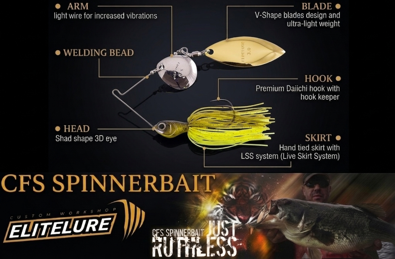 Immagine del prodotto Elitelure CFS Spinnerbait Tandem Willow Colorado