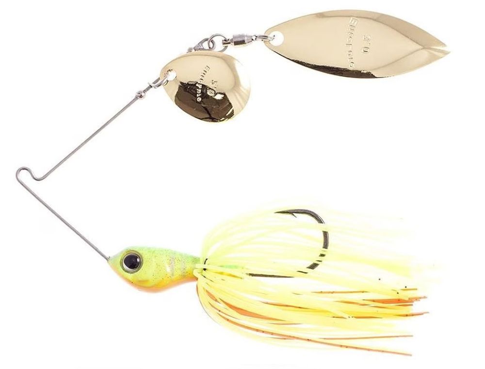 Elitelure CFS Spinnerbait Tandem Willow Colorado Impact Lime Chart Elitelure