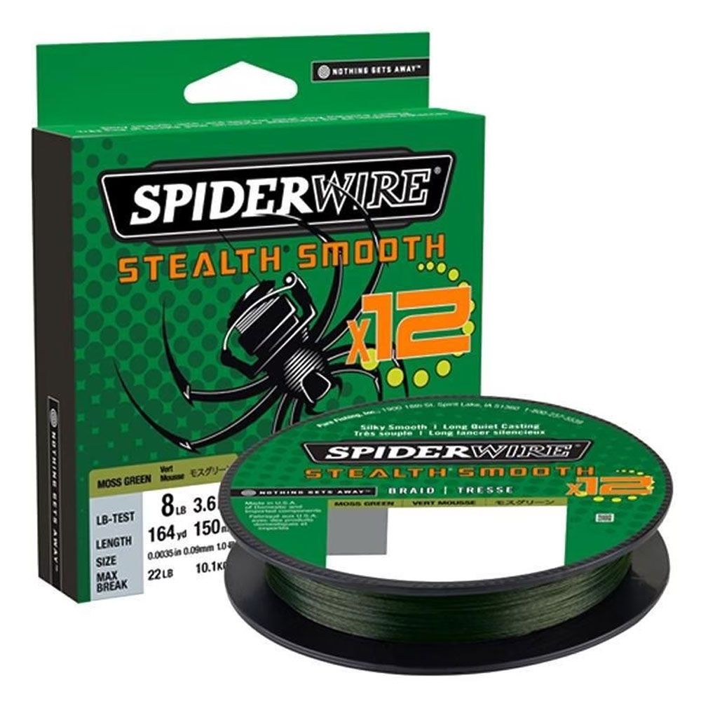 Spiderwire Stealth Smooth X12 Moss Green Spider Wire